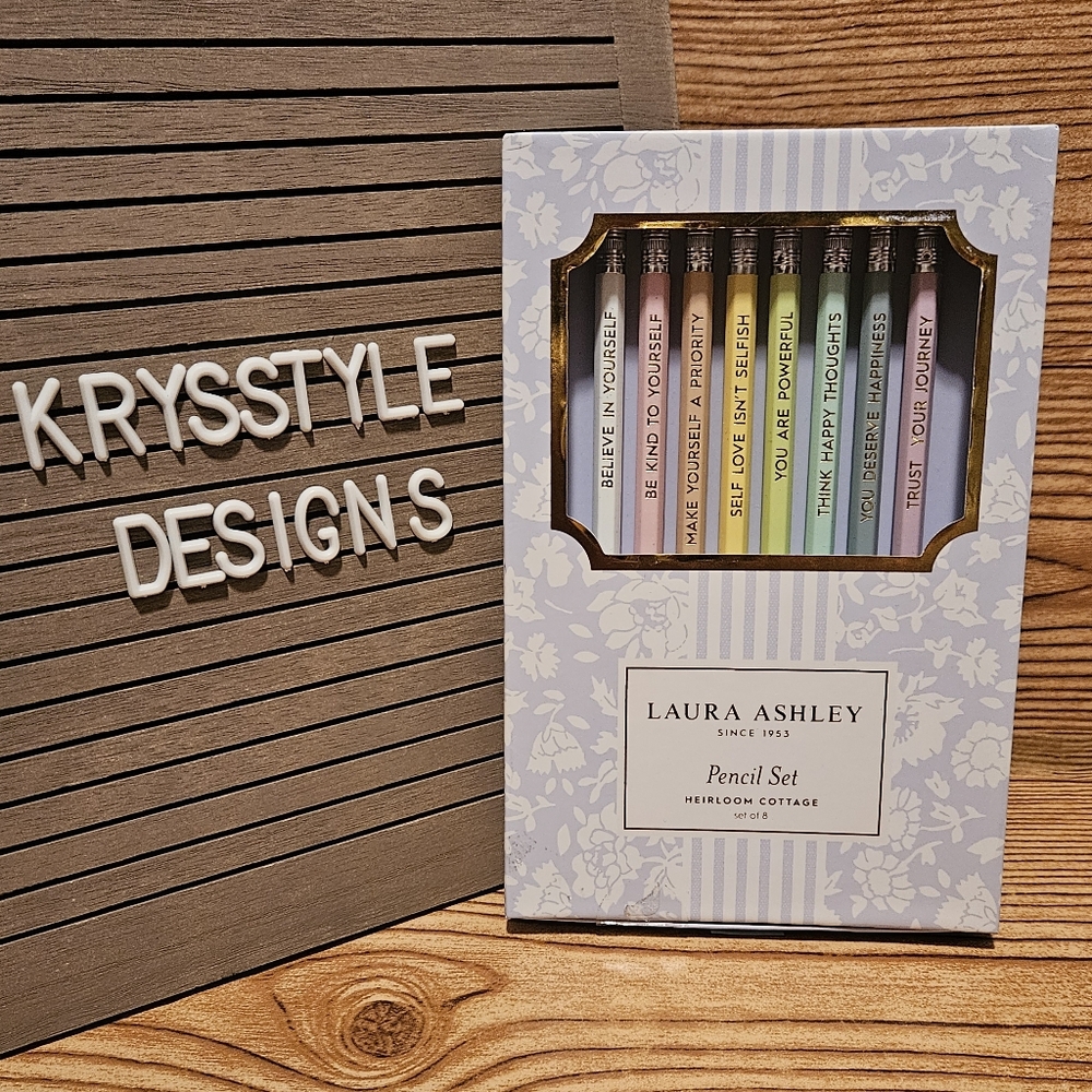 Laura Ashley Inspirational Positivity Pastel Pencil Set